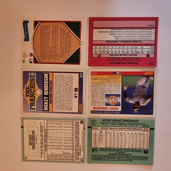 Lot of 45 Rickey Henderson baseball cards - Picture 8 of 10